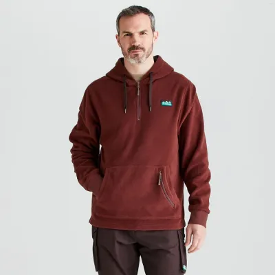 Ridgeline Men's Ballistic Fleece Hoodie - Oxblood