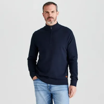 Ridgeline Men's Hartland 1/4 Zip Knit - Navy