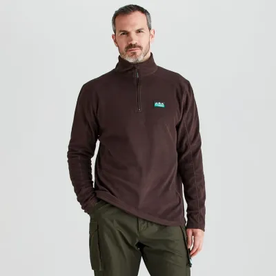 Ridgeline Men's Narvik Fleece - Deep Bark