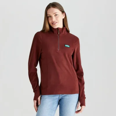 Ridgeline Women's Narvik Fleece - Oxblood