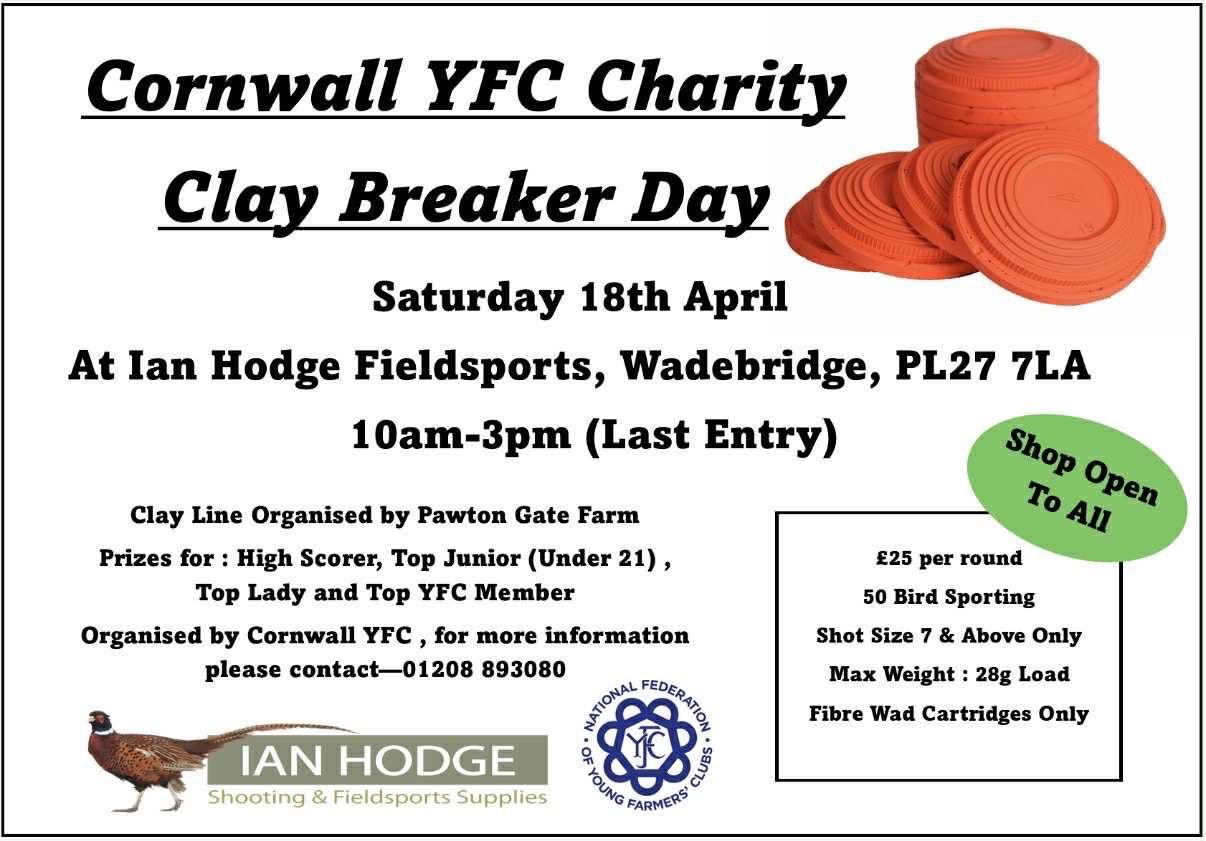 Cornwall YFC Clay Shoot 2026